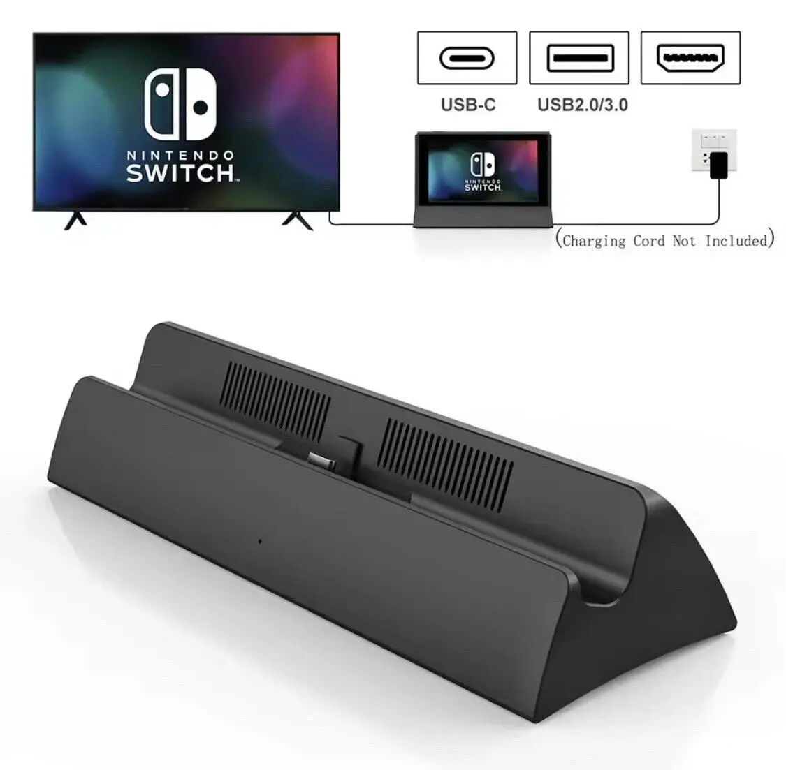 Vogek Portable Dock Station type C to HDMI TV adapter USB 3.0 2.0 Docking Charge
