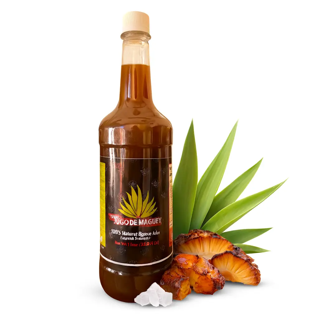 Yerbero Roasted Maguey Juice – 1 Liter (33.3 fl oz) | 100% Natural Agave Beverage
