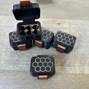 Peptide Storage Case - High Quality Insulin Case with Secure Slots for Peptide Bottles - Ideal for Travel and Storage Boxes Vial Organization Matte Organizer Box