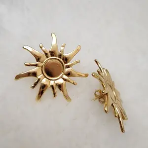 stainless steel earrings Sun Design