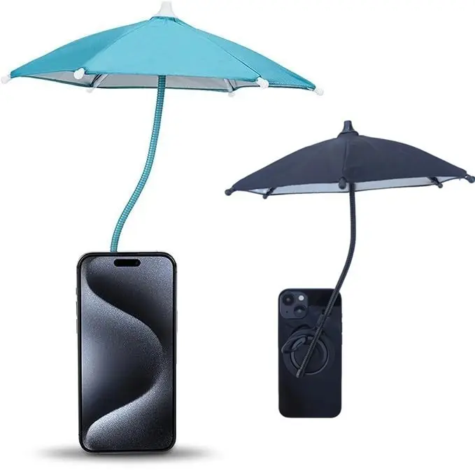 Magnetic Telescopic Phone Mount Holder, Mini Sun Shade Cell Phone Holder for Smartphones, Home Supplies Umbrella Accessory, Cell Phone Holders Android