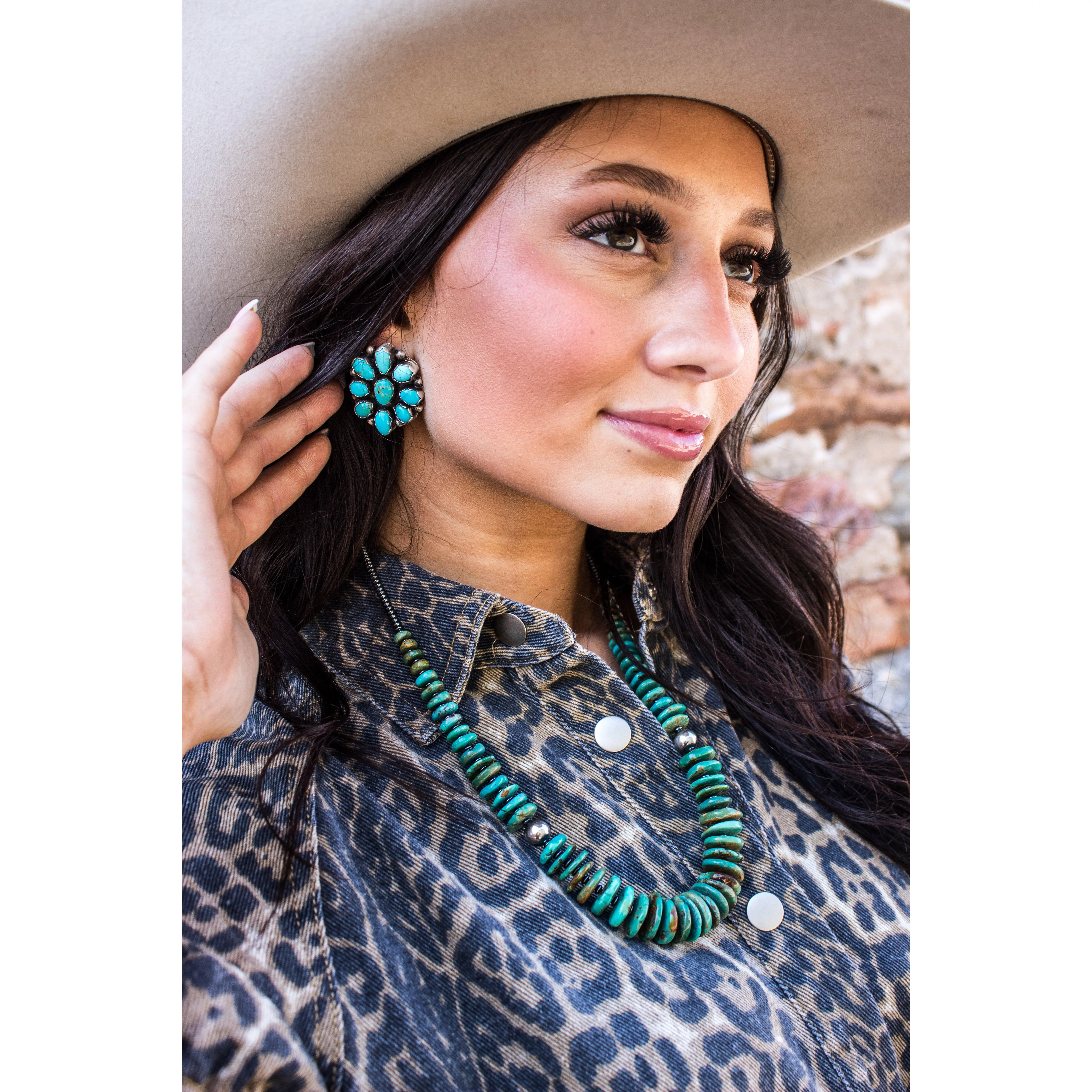 Turquoise Cluster earrings
