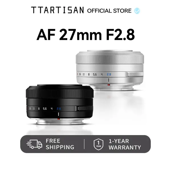 TTARTISAN AF 27mm F2.8 APS-C Auto Focus Lens for Sony E / Fuji X Mount — Sharp, Lightweight Street & Portrait Lens