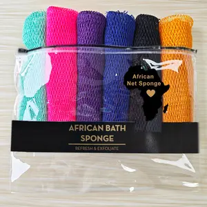 6 PCS Authentic African Exfoliating Net Bath Sponge