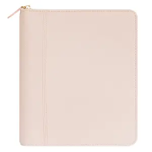 Franklin Planner Millie Simulated Leather Zipper Binder Classic Seashell Pink