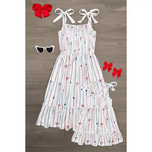 Mom & Me - Stars & Bows Stripe Dress