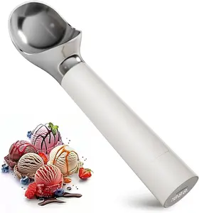 Heated Ice Cream Scoop – Electric Scooper for Hard Ice Cream and Desserts, Handheld Heating Up to 158°F, Rechargeable with LED Display, Easy to Clean, Ideal Summer Gift