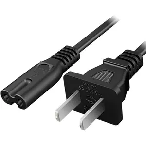 2 Prong Power cable 10ft AC Cord For Sony PS, Xbox