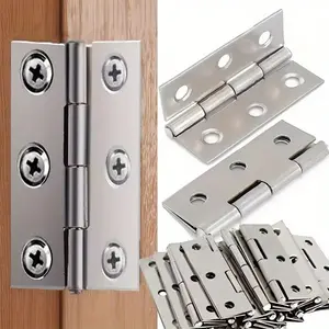 20 Stainless Steel Folding Hinges, Durable Door Window Hinges, High-Quality Metal Construction, Ideal for Doors & Windows