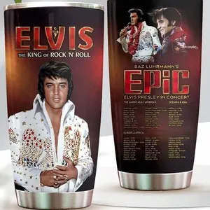 Elvis Presley King of Rock ‘N’ Roll EPIC World Tour Tumbler 20Oz 30Oz 40Oz Cup