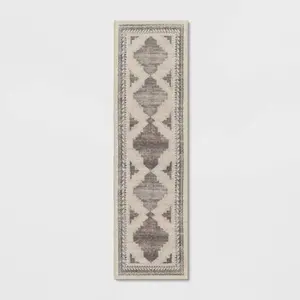 2'x7' Washable Runner Cromwell Printed Persian Style Rug Tan - Threshold