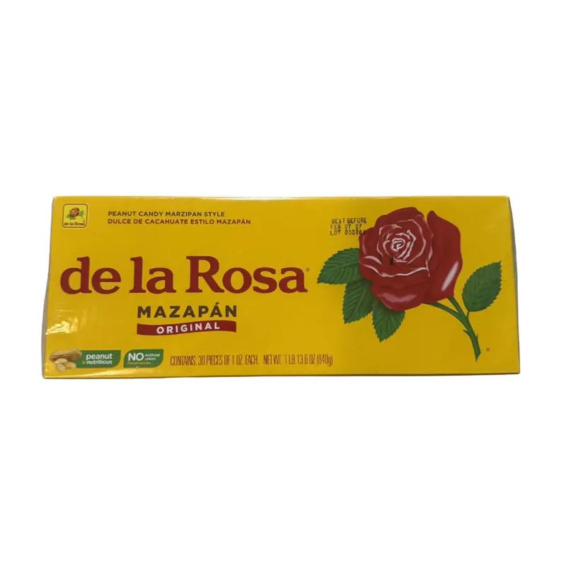 De la Rosa Mazapán Sweet Marzipan Candy, 30-Piece Snack Pack