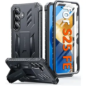 FNTCASE For Samsung Galaxy S25 FE Galaxy A17 Phone Cases: Military Grade Shockproof With Built-In Screen Protector and Kickstand