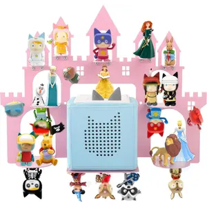 [Summer Special]for Toniebox 2/1 Tonie Shelf Wall Mounted Set,Tonies Figures Tonies Storage,Magnetic Floating Shelves Compatible with Tonie Box Player Character for Kids Room Castle