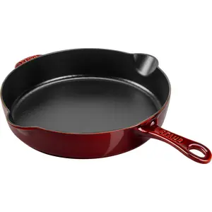 STAUB Enameled Cast Iron Skillet, 11-inch Traditional Style, Made in France