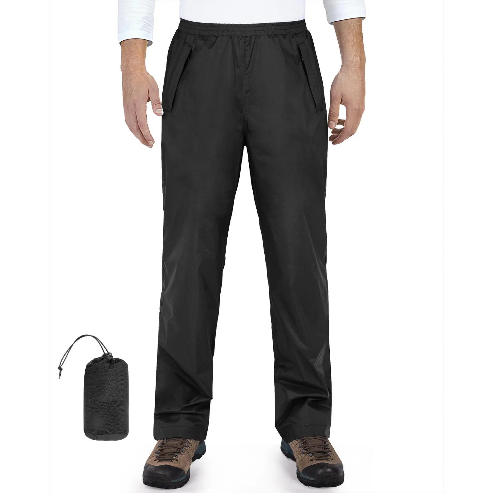 33,000ft Packable Rain Pants for Men Waterproof Hiking Pants Lightweight Rain Pants Outdoor Windproof Pant for Golf, Fishing,clothes for back to school,first day of school outfits
