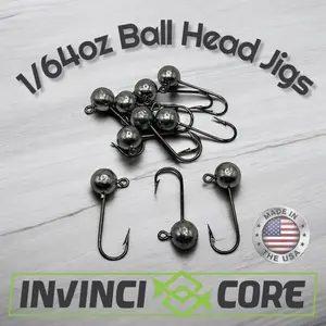 Jig Head 1/64oz #4 #6 #8 #10 Round Bend Hook