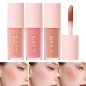 Beauty Glazed All-Day Liquid Blush - Long-Lasting, Blends Effortlessly, Buildable, Lightweight & Dewy Formula for All Skin Types