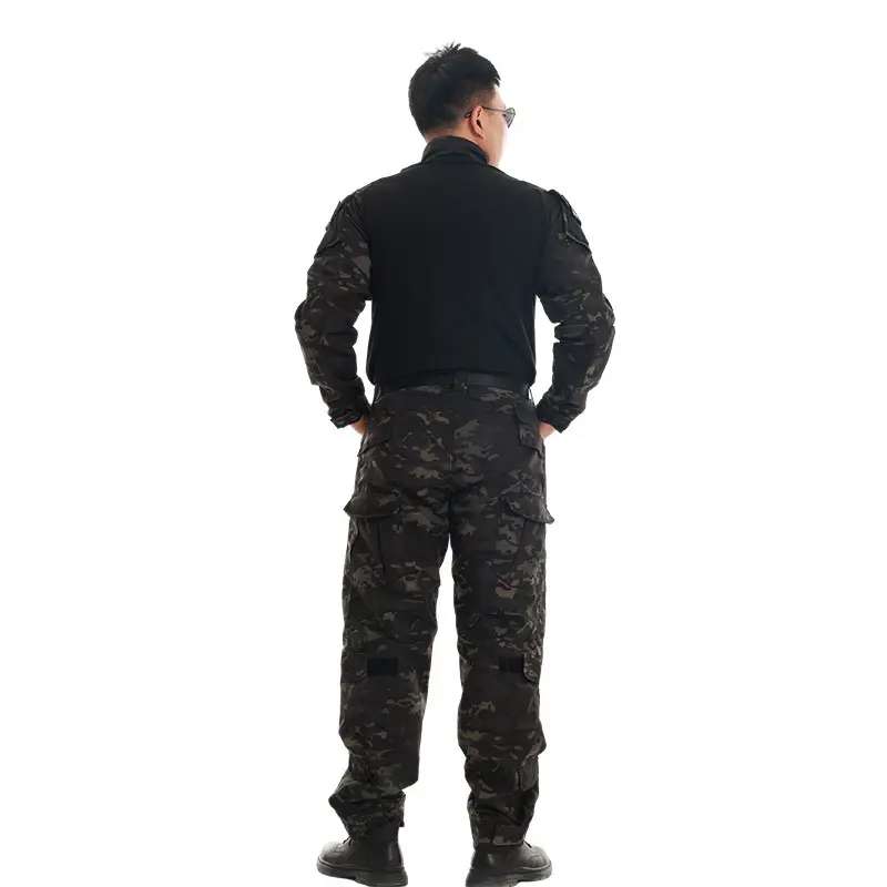 Men's Slim-Fit Tactical Suit Set, Breathable Quick Dry Workwear with Multi-Pocket Design for Field & Range, Outdoor, Outfits