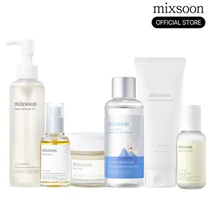 [mixsoon Official] Hydration Full Care Set | Bean + Centella + Hyaluronic Acid + Soybean Milk | 6-Step Daily Glass Skin Routine | Vegan-Certified Korean skincare set