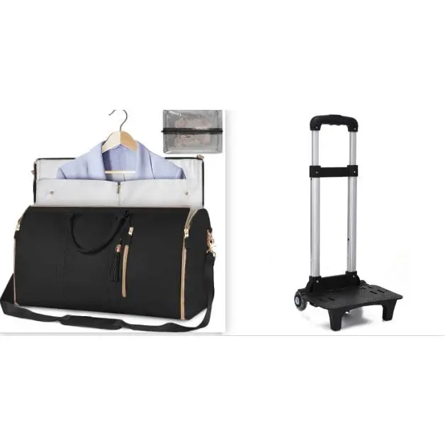 Large Capacity Travel Duffle Bag Women's Handbag Folding Suit Bag Waterproof Clothes Totes