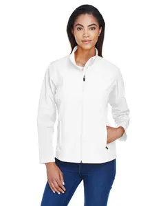 Team 365 Ladies' Leader Soft Shell Jacket with Center Front, Dyed-to-Match Reverse Coil Zipper, Semi-Autolock Rubber Pull Tab, Casual 3XL - Fabric, Comfort