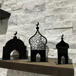 Ramadan Mini Acrylic Mosques stands Decor