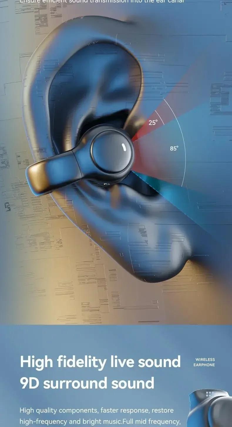 New Model 2026 Wireless Earbuds Bluetooth Headset Charging Earphones Bone Conduction Headphones Sport With Mic free New Model 2026 Wireless Earbuds Bluetooth Headset Charging Earphones Bone Conduction Headphones Sport With Mic free