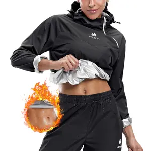 HOTSUIT Women men Sauna Suit Sweat Suit Workout Exercise Jacket and Pants, Fitness Gym Training Sauna Clothing