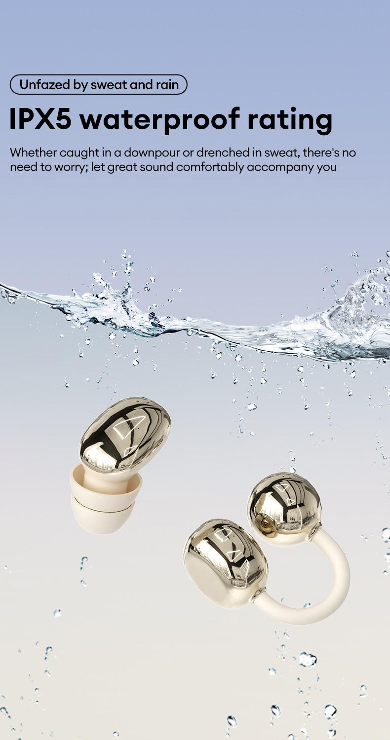 Water-resistant wireless earbuds during activity