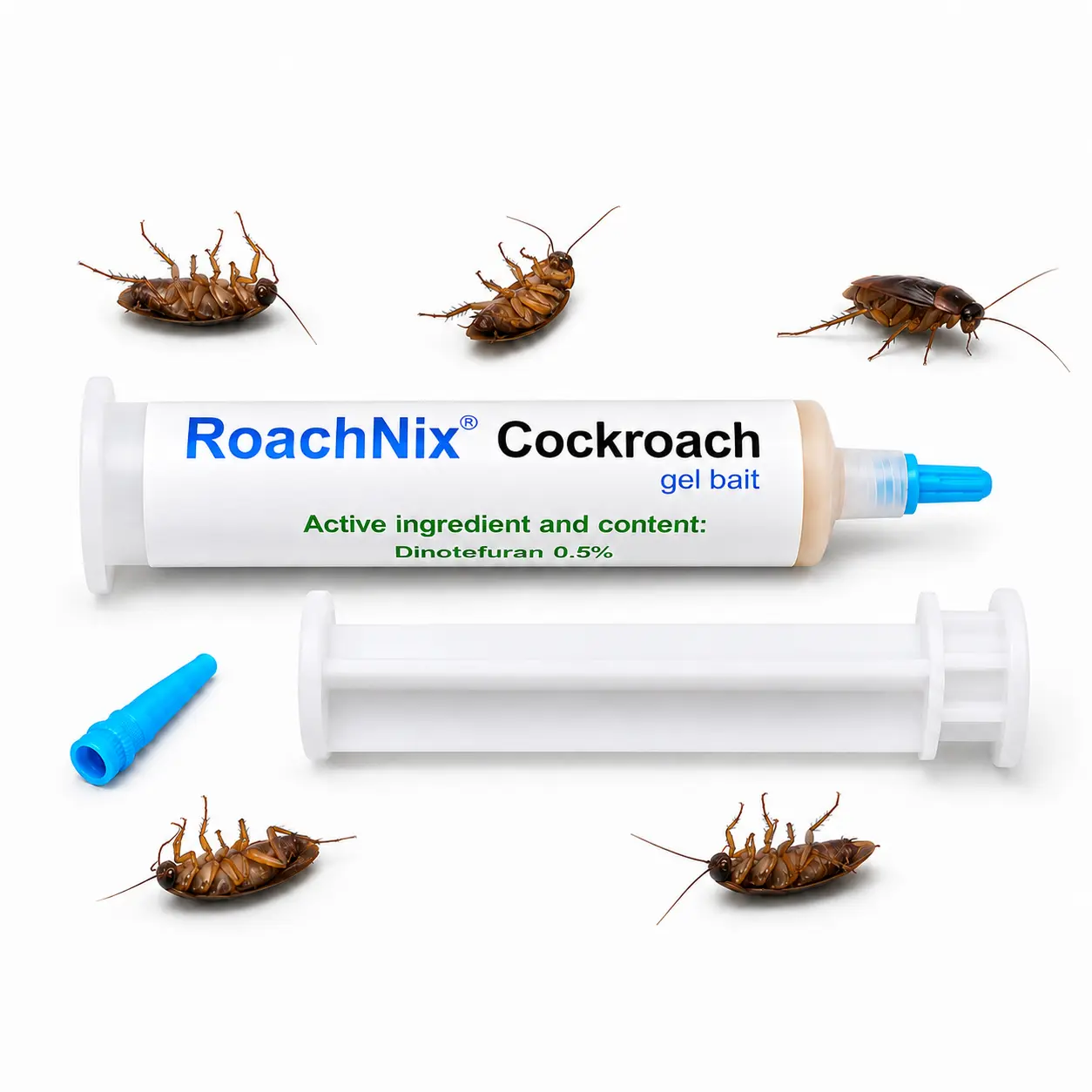 Cockroach Gel Bait – Indoor Pest Control Syringe, Advanced Colony Elimination Formula, Long-Lasting Cockroach Killer for Home & Kitchen Protection