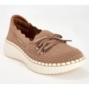 Skechers Wilshire Blvd Scalloped Knit Loafers - Knit Sail