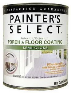 212 MAIN Urethane Fortified Semi-Gloss Paint, 1 Qt Porch & Floor Coating, Indoor & Exterior Use, Tintable for Automotive & Motorcycle Car Washing & Maintenance Paint Care