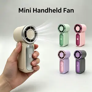 Mini Handheld Turbo Fan with LED Display, 6-Speed Rechargeable Pocket Fan, High-Speed Cooling for Travel, Makeup, Outdoor Activities & Summer Gifts gala c tech student carry powerful airflow mini fan  portable adjustable personal cooling fan gear wind