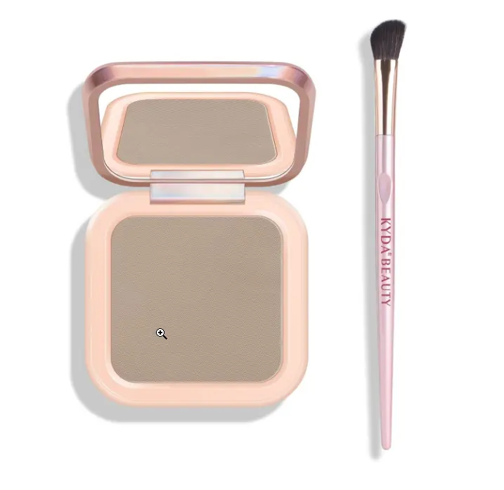 KYDA Face Sculpting Contour Palette, Smooth Matte Contour Pressed Powder, Ultra-fine Lightweight, Easy to Blend, Multiuse Baked Contour Makeup-TAUPE