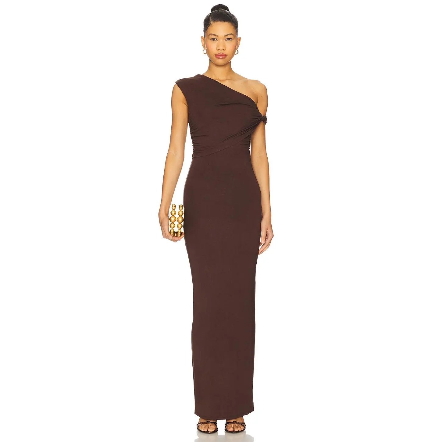 superdown Alessia Maxi Dress in Brown