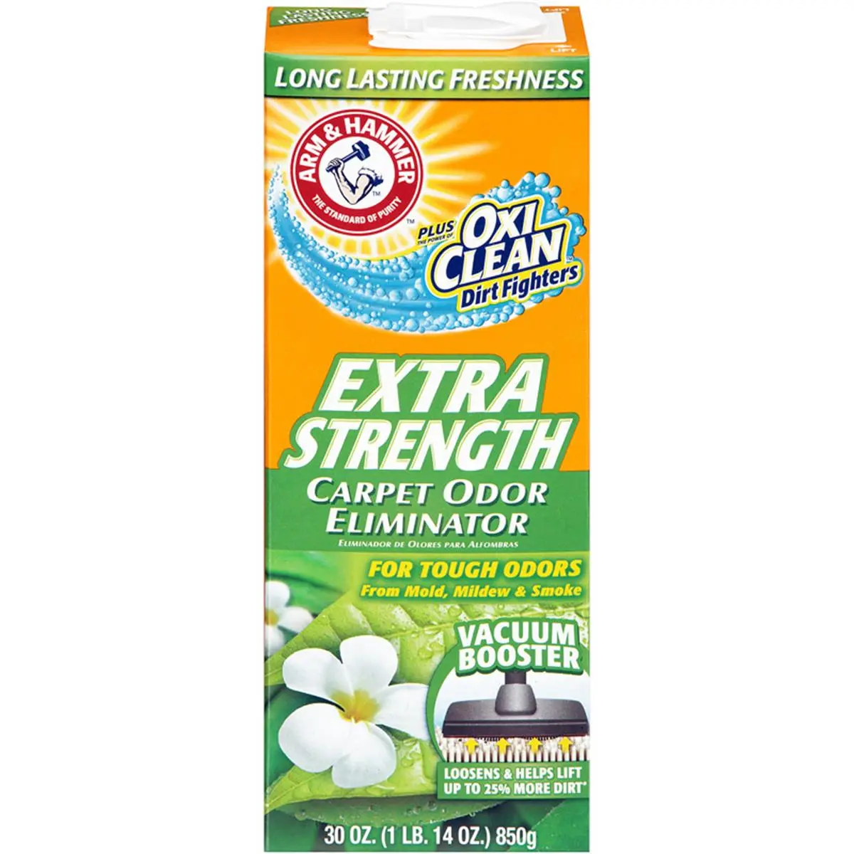 ARM & HAMMER Litter Box Odor Eliminator, Moisture Activated Scented Powder for Everyday Use, High Quality Material with Durable Construction, Kills Odors, 30 oz Box