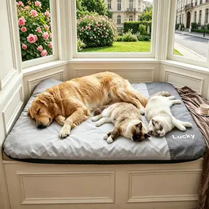 Reusable Pet Summer Bed Pad, Soft Washable Cushion for Indoor Outdoor Use, Non-Slip Kennel Crate Bed Dog Crate Mat, Ideal Gift for Pet Owners