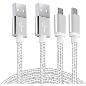 Android Micro USB Charger Cable 10ft 2 Pack Fast Charging Cord for Phones Samsung Galaxy S5/S6/S7 Edge,J3/J7 Prime Crown,Note 4/5, LG Stylo 3/Aristo 4/G4/K40/K30,Moto E5/E6/G6 Play,PS4 Pro Controller