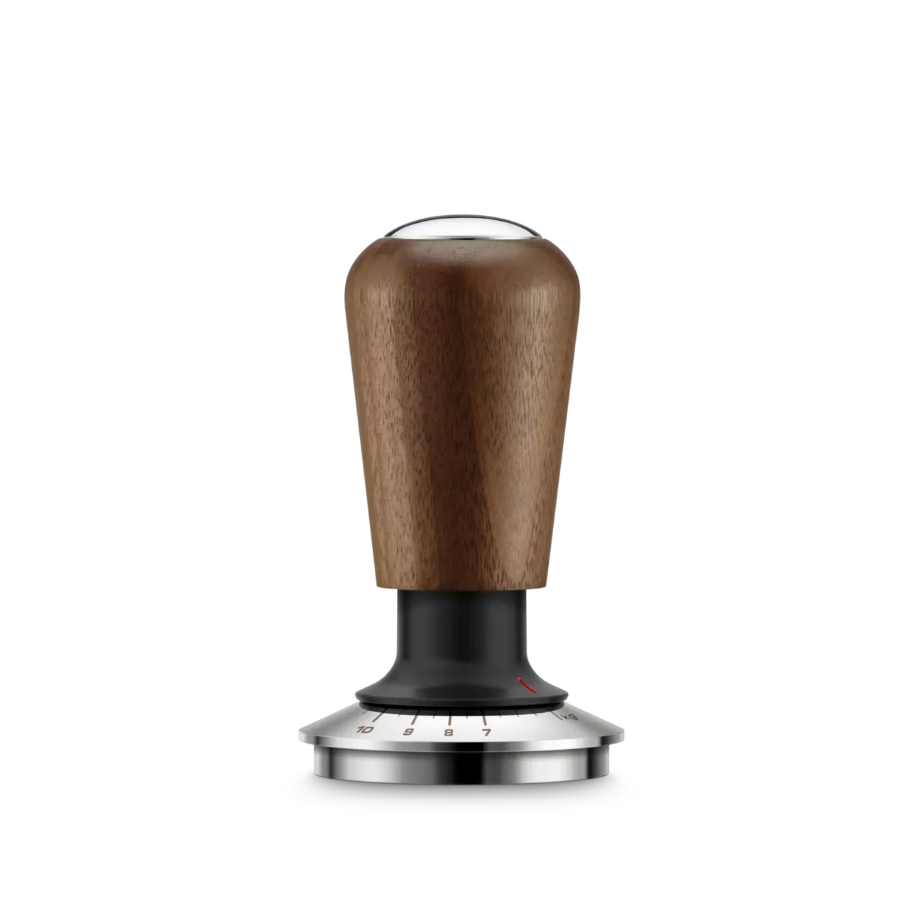 Breville the Force Gauge Tamper - Spring Loaded With Variable Pressure Up to 22lbs & American Walnut Handle