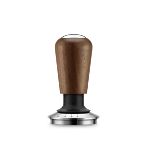 Breville the Force Gauge Tamper - Spring Loaded With Variable Pressure Up to 22lbs & American Walnut Handle