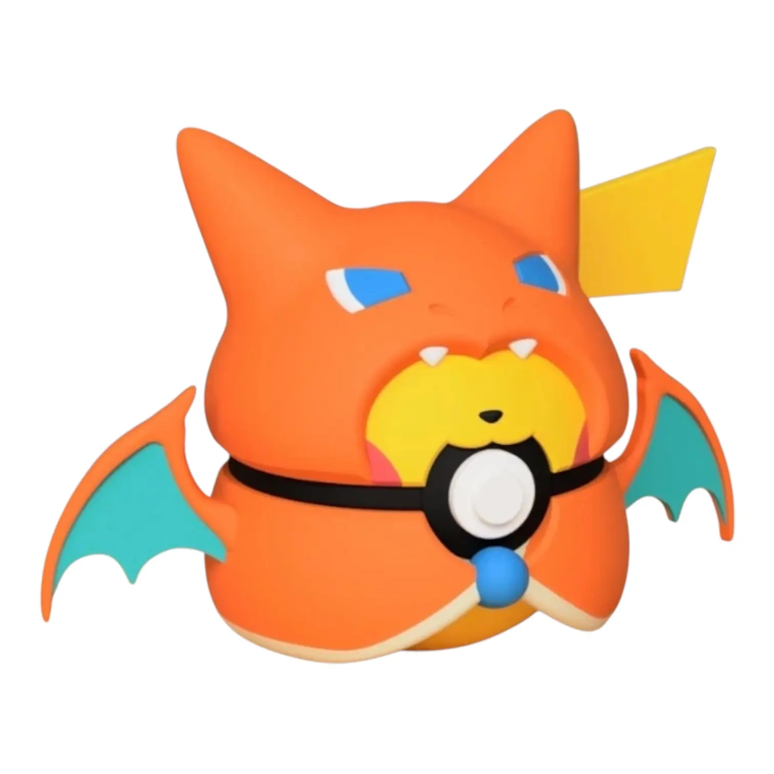 Pikachu Charizard Poncho Poke Ball - Inspired 3D Printed Collectible