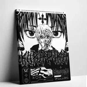 Kurapika Hunter x Hunter Canvas Print - "I Have Nothing Left" Dark Revenge Aesthetic Wall Art japanese manga