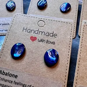 Homemade crystal Abalone earrings