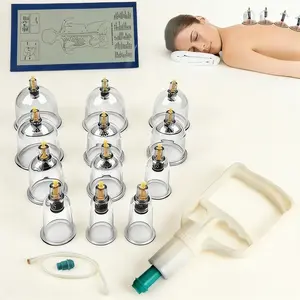 Vacuum Cupping Therapy Kit, Pain Relief and Muscle Recovery, Portable Cupping Cups for Back, Neck, Shoulder, Ideal for Athletes, Therapists, Home Care