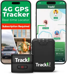 Tracki Pro and Small GPS Tracker for Vehicles – Magnetic Waterproof 4G LTE Car Tracker Worldwide, Smart Alerts, Hidden Tracking Device  [Cancel Anytime]