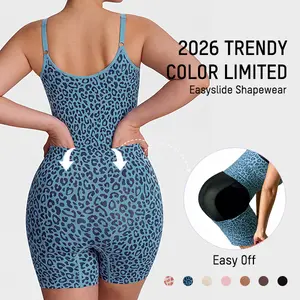 SHECURVE Easyslide Faja for Petite Women Tummy Control Butt Lifter Back Pull Down Bodysuit with Cotton Gusset Postpartum SpringStatements Style Everyday Hip Basic #SummerVibes