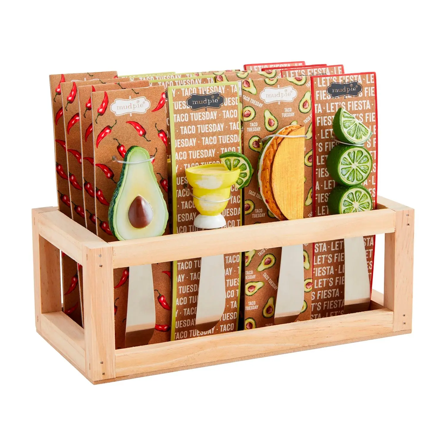 Fiesta Staineless Steel Spreader Knives | Taco, Avocado, Lime, & Margarita