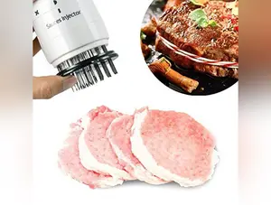 Multifunctional Meat Injector Needle Stainless Steel Meat Tenderizer Marinade Meat Flavor Syringe Injectors Kitchen Meat Tools