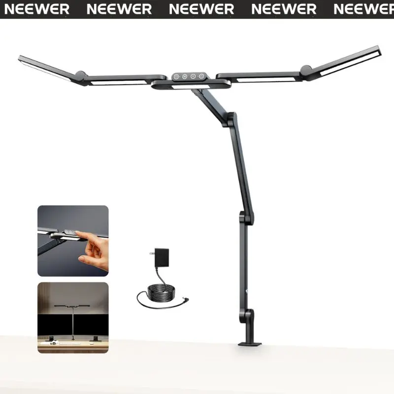NEEWER DL01 32.5" LED-Powered Architectural Light Lamp - 360° Swivel Aim, for Streamers, Influencers, Content Creators, Dorm Room, Back to School (Electronics, Camera Accessories)
